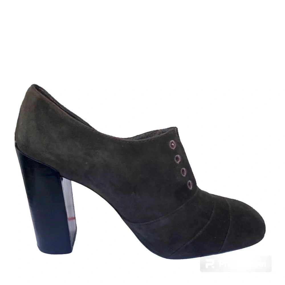 Tory Burch Pumps Stella Oxford Smoke Suede Leather